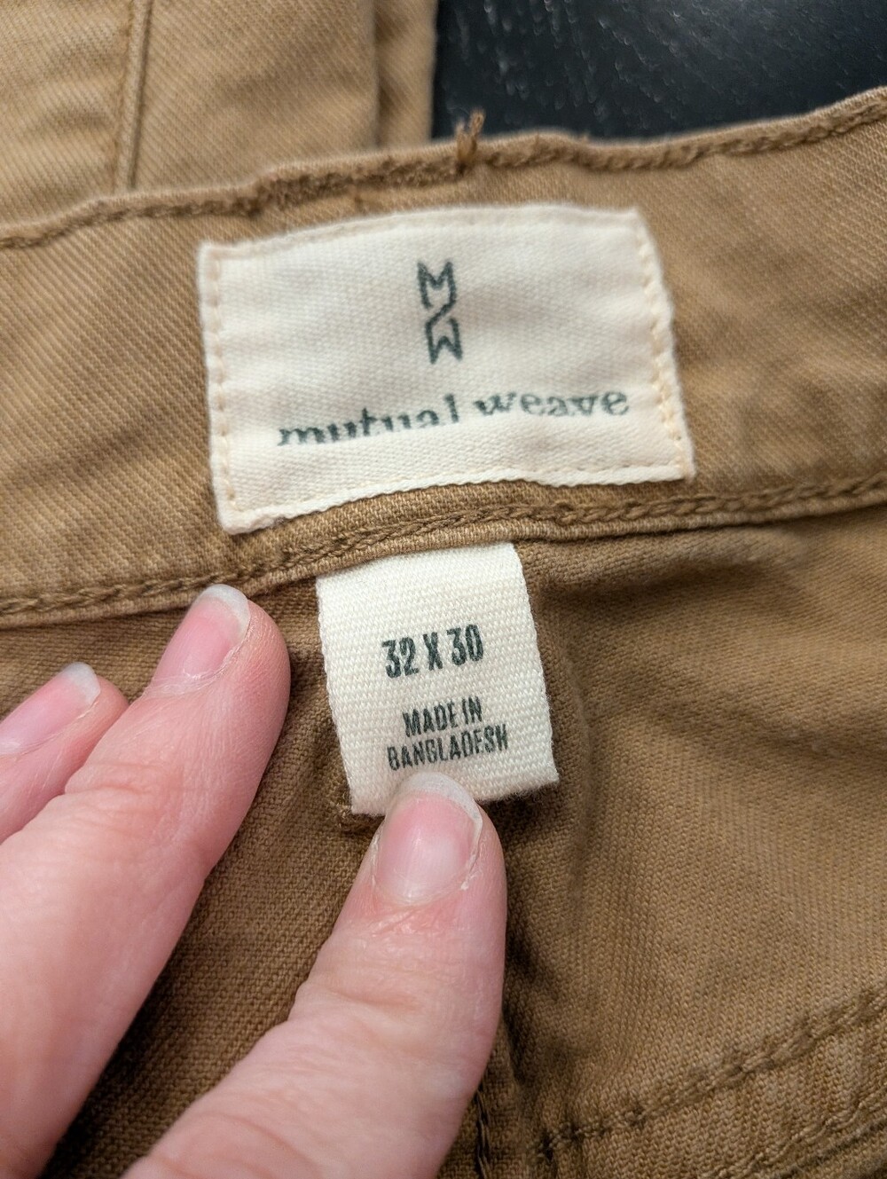 Men's Tan Jeans - Classic Straight Fit - Picture 9 of 10